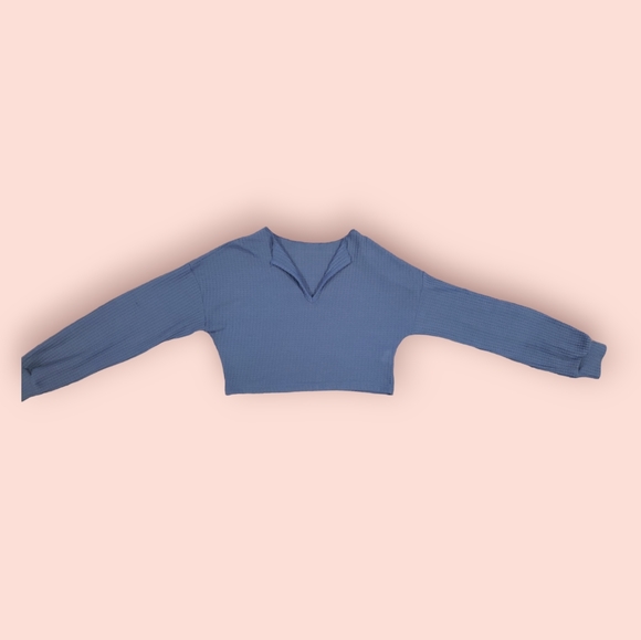 SHEIN Essnce Drop Shoulder waffle knit tee - Picture 1 of 3